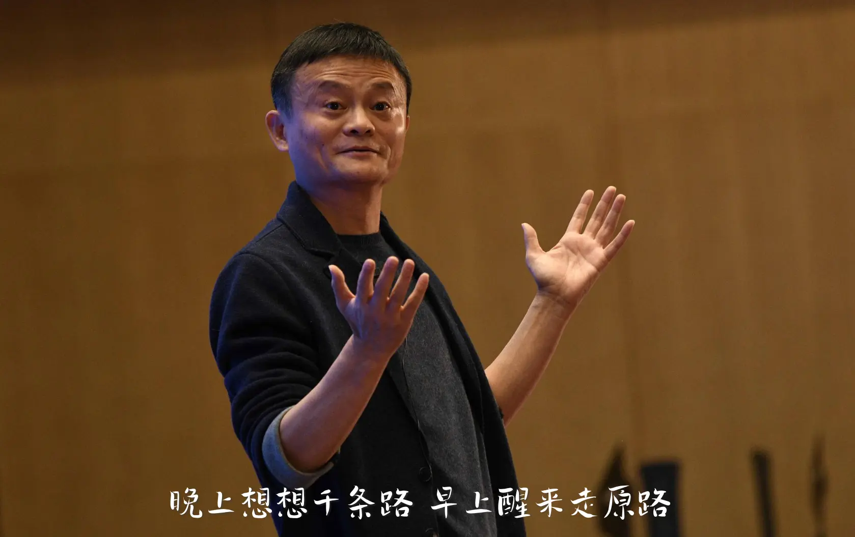 马云:计划照常夭折 from web